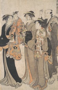 Moeder Draagt Haar Babymeisje naar de Miya Mairi, ca. 1784