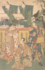 Scène uit een Drama, ca. 1788 door Torii Kiyonaga