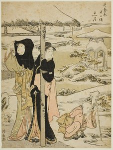 De elfde maand (Juichigatsu), uit de serie "Twaalf maanden in het zuiden (Minami juni ko)" door Torii Kiyonaga