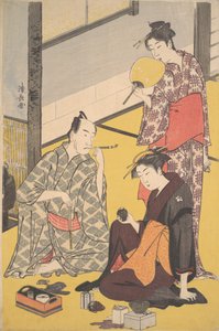 De Kabuki-acteur Matsumoto Koshiro IV door Torii Kiyonaga