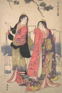 De zoutmeisjes Murusame en Matsukaze