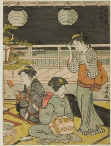 De Zevende Maand (Shichigatsu), uit de serie "Twaalf Maanden in het Zuiden (Minami juni ko)" door Torii Kiyonaga
