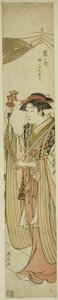 De heiligdomsmaagd Osute van het Tomigaoka-heiligdom