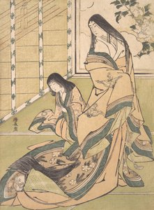 De Derde Prinses Onna San no Miya, ca. 1781-1789 door Torii Kiyonaga