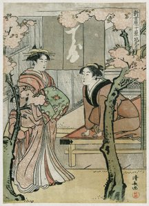 Yoshiwara door Torii Kiyonaga