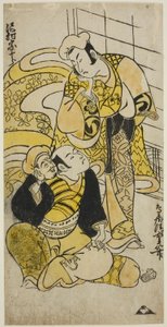 De acteur Sawamura Sojuro I als Soga no Juro door Torii Kiyoshige