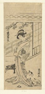 Nakamura Tomijuro in vrouwenrol door Torii Kiyotsune
