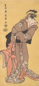 Acteur Segawa Tomisaburo II als de courtisane Toyama en acteur Ichikawa Kurizo als Higashi... door Toshusai Sharaku