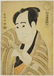 Kinokuniya Tosshi (De acteur Sawamura Sojuro III als Kujaku Saburo Narihira) door Toshusai Sharaku