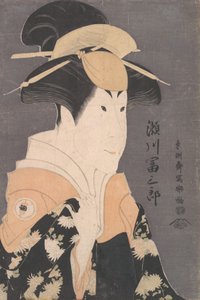 Segawa Tomisaburo II als Yadorigi in het stuk Hana Ayame Bunroku Soga door Toshusai Sharaku
