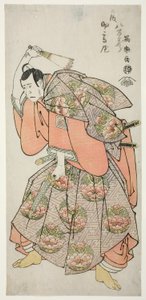 De Acteur Ichikawa Yaozo III als Saeki Kurando Tsunenori