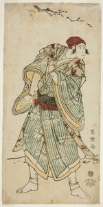 De acteur Ichikawa Yaozo III als de mussenverkoper Bunji Yasukata (Sandai-me Ichikawa Yaozo no suzume uri Bunji Yasukata) door Toshusai Sharaku