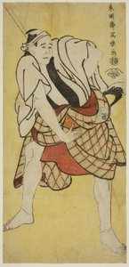 De acteur Ichikawa Tomiemon als Inokuma Monbei door Toshusai Sharaku
