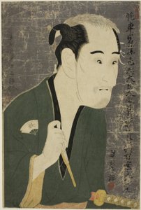 De acteur Onoe Matsusuke I als Matsushita Mikinoshin door Toshusai Sharaku