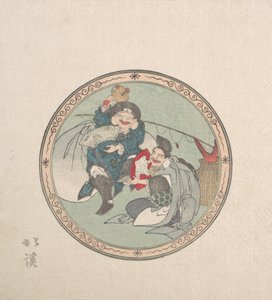 Ebisu en Daikoku, Twee van de Zeven Goden van Geluk, 19e eeuw
