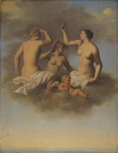 Juno, Minerva en Venus met Cupido