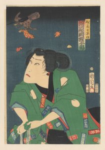 Kawarazaki Gojūrō als Matsuwaka Yoheiji door Toyohara Kunichika