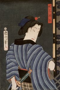 De acteur Ichimura Kakitsu IV als Dakki no Ohyaku door Toyohara Kunichika