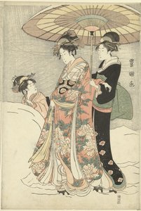 Sneeuwbal door Toyokuni (II) , Utagawa