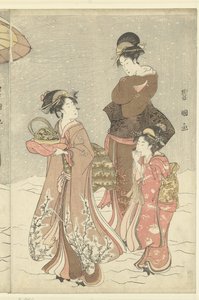 Sneeuwbal door Toyokuni (II) , Utagawa