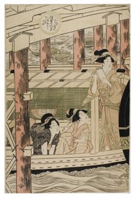 Acteurs in de Twaalf Maanden door Toyokuni Utagawa