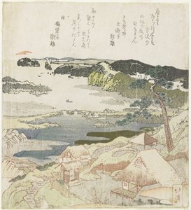 Zonsopgang op nieuwjaarsdag in Kanazawa door Toyota Hokkei