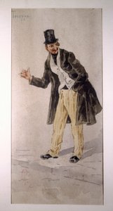 Karakter van Tecoppa, aquarel door Tranquillo Cremona