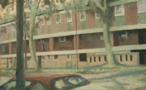 Een plek om te wonen 24, 2012 (olieverf op multiplex)