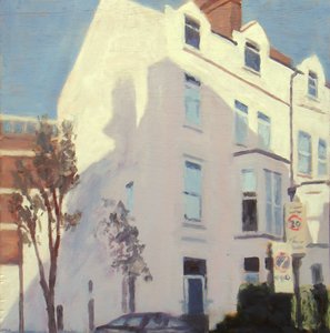 Een plek om te wonen 42, 2012 (olieverf op multiplex) door Trevor Burgess
