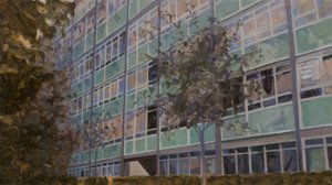 Een plek om te wonen L6, 2013 (olieverf op multiplex)