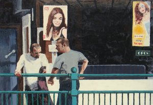 Gesprek, 2006 (olieverf op board)