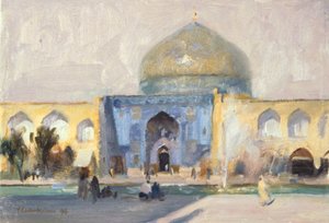 Middag, Damesmoskee, Isfahan door Trevor Chamberlain