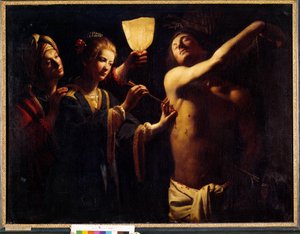 Sint Sebastiaan geneest door Sint Irene