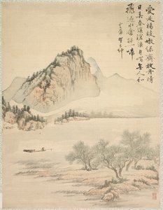Drijven in een boot door Tsubaki Chinzan