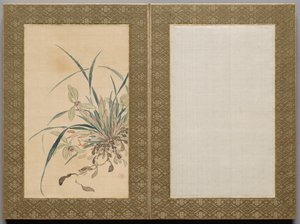 Schilderen van bloemen en grassen door Tsubaki Chinzan