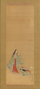 De Derde Prinses met haar Kat, uit de Nieuwe Kruiden I Wakana I door Tsukioka Masanobu