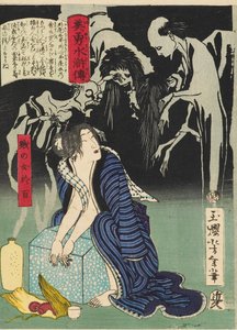 De vrouw Shizunome Ohyaku, 1866 door Tsukioka Yoshitoshi