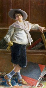 Portret van een jonge man door Tullio Salvatore Quinzio