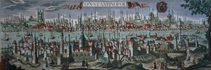 Panoramisch uitzicht op Constantinopel, eind 18e eeuw