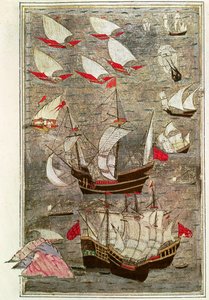 De Ottomaanse vloot van Tarik-y Bayezid