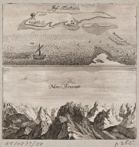 De berg Ararat en het eiland "Tzetzen" door Ubekendt