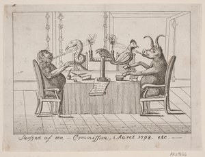 De verschijning van een commissie in het jaar 1798 door Ubekendt