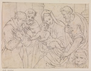 Maagd en Kind met de Heiligen Marcus, Franciscus en Dominicus?