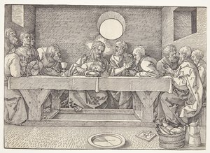Een schelp uit een nis, een basis en twee stukken van ornamentale friezen door Ubekendt begyndelsen af 1600 tallet
