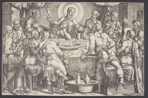 Christus voorspelt het verraad van Judas Iskariot tijdens het laatste avondmaal