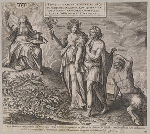 Titel, allegorie van boetedoening en schuldbewustzijn