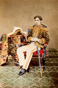 Mutsuhito, Keizer van Japan, 1873-1882 door Uchida Kyuichi