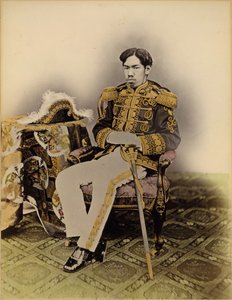 Mutsuhito, de Meiji-keizer, 1873 door Uchida Kyuichi