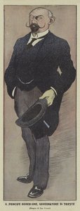 Prins Konrad van Hohenlohe-Schillingsfürst, Oostenrijks gouverneur van Triëst door Ugo Finozzi