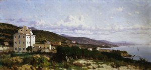 Uitzicht op Castiglioncello door Ugo Manaresi